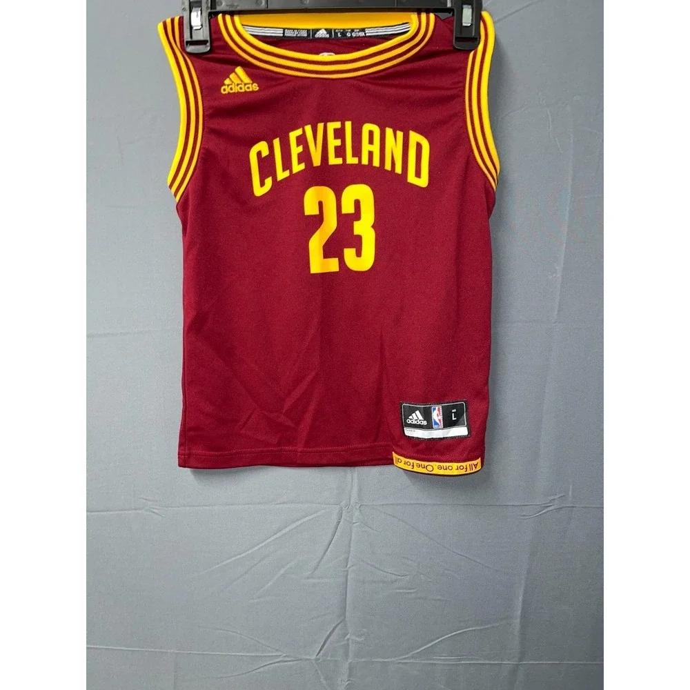Cleveland Cavaliers Jersey Boys L Red LeBron James 23# Adidas Basketball Team